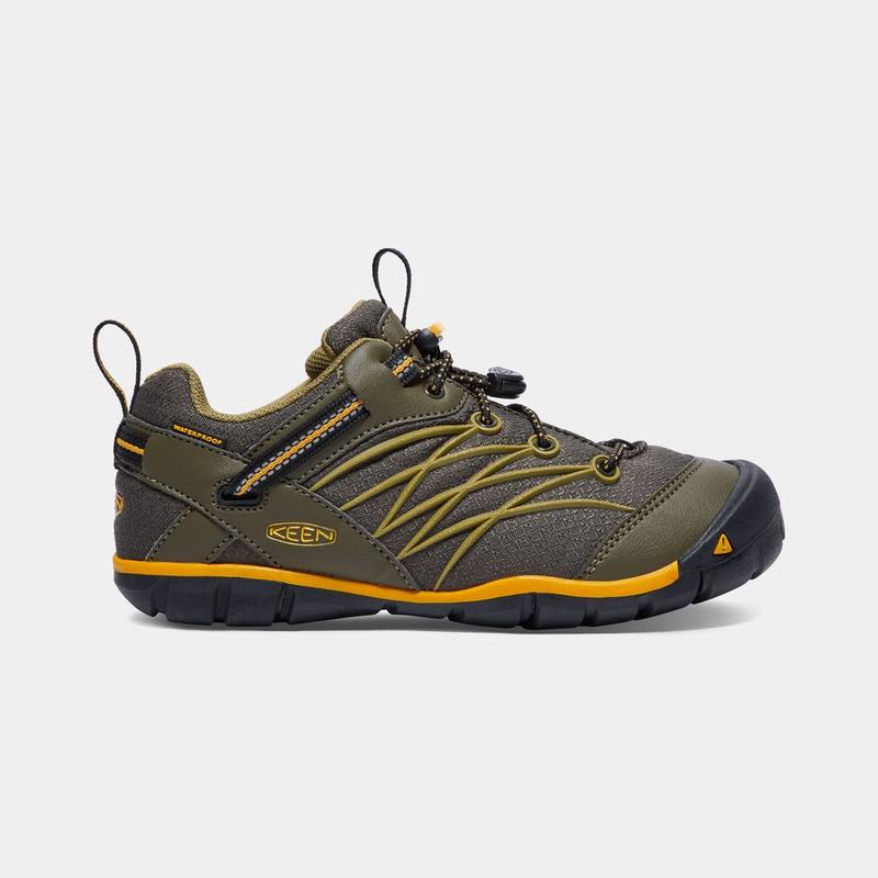 Keen Chandler Waterproof Cnx - Çocuk Trekking Ayakkabısı - Koyu Zeytin Yeşili - Türkiye (304157MUB)